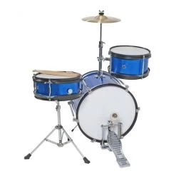 DXP 3pce Junior Drum Kit In Metallic Blue -musical instrument 0004189 dxp junior series 3 piece drum kit metallic blue 550