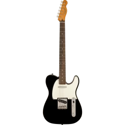 Squier Classic Vibe Baritone Custom Telecaster, Laurel Fingerboard, Parchment Pickguard, Black
