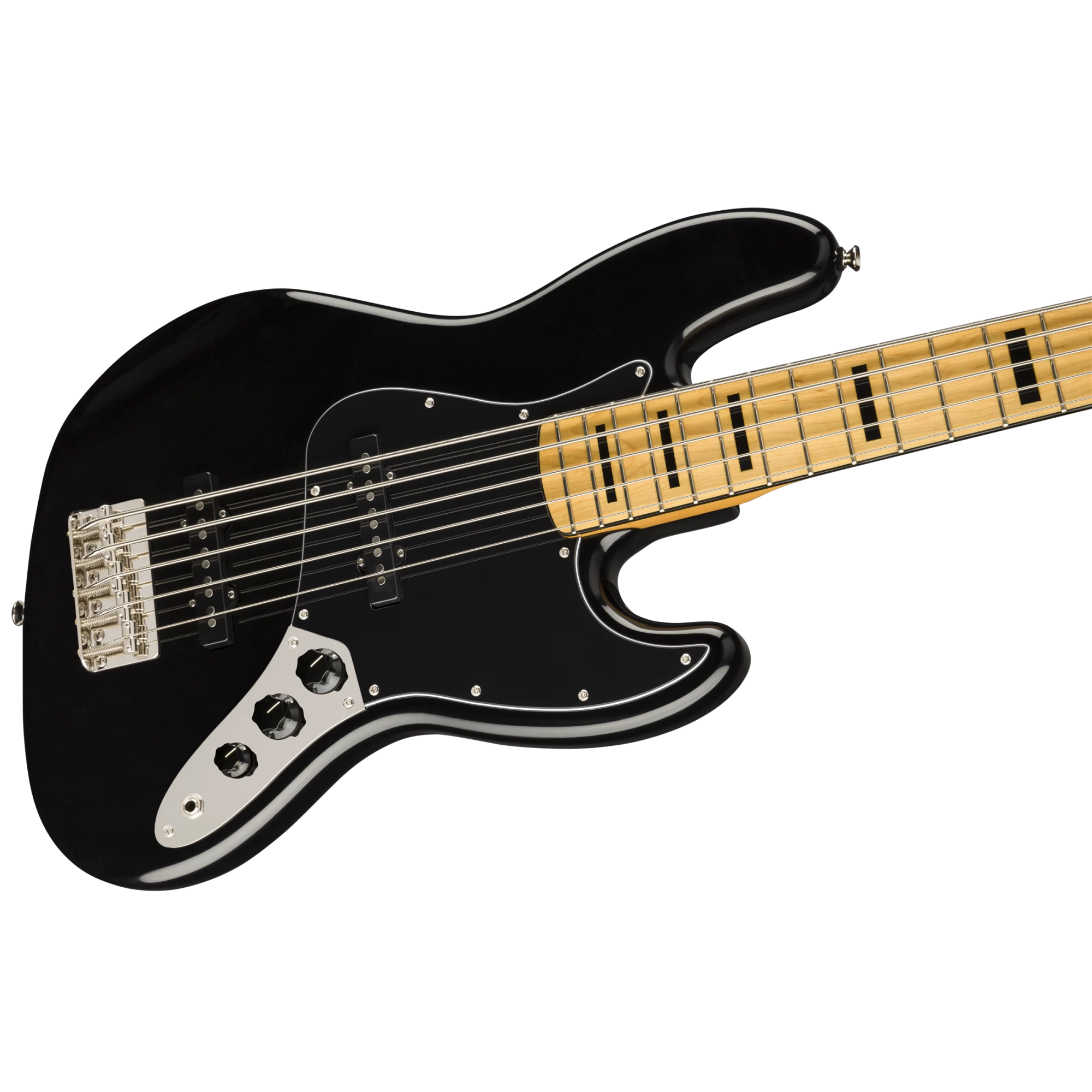 Squier Classic Vibe '70s Jazz Bass V, Maple Fingerboard, Black 6 Squier Classic Vibe '70s Jazz Bass V, Maple Fingerboard, Black - Image 4