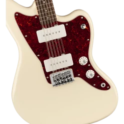 Squier Paranormal Jazzmaster XII, Laurel Fingerboard, Tortoiseshell Pickguard, Olympic White -musical instrument 0377051505 sqr ins fbd 1 nr 1
