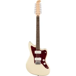 Squier Paranormal Jazzmaster XII, Laurel Fingerboard, Tortoiseshell Pickguard, Olympic White