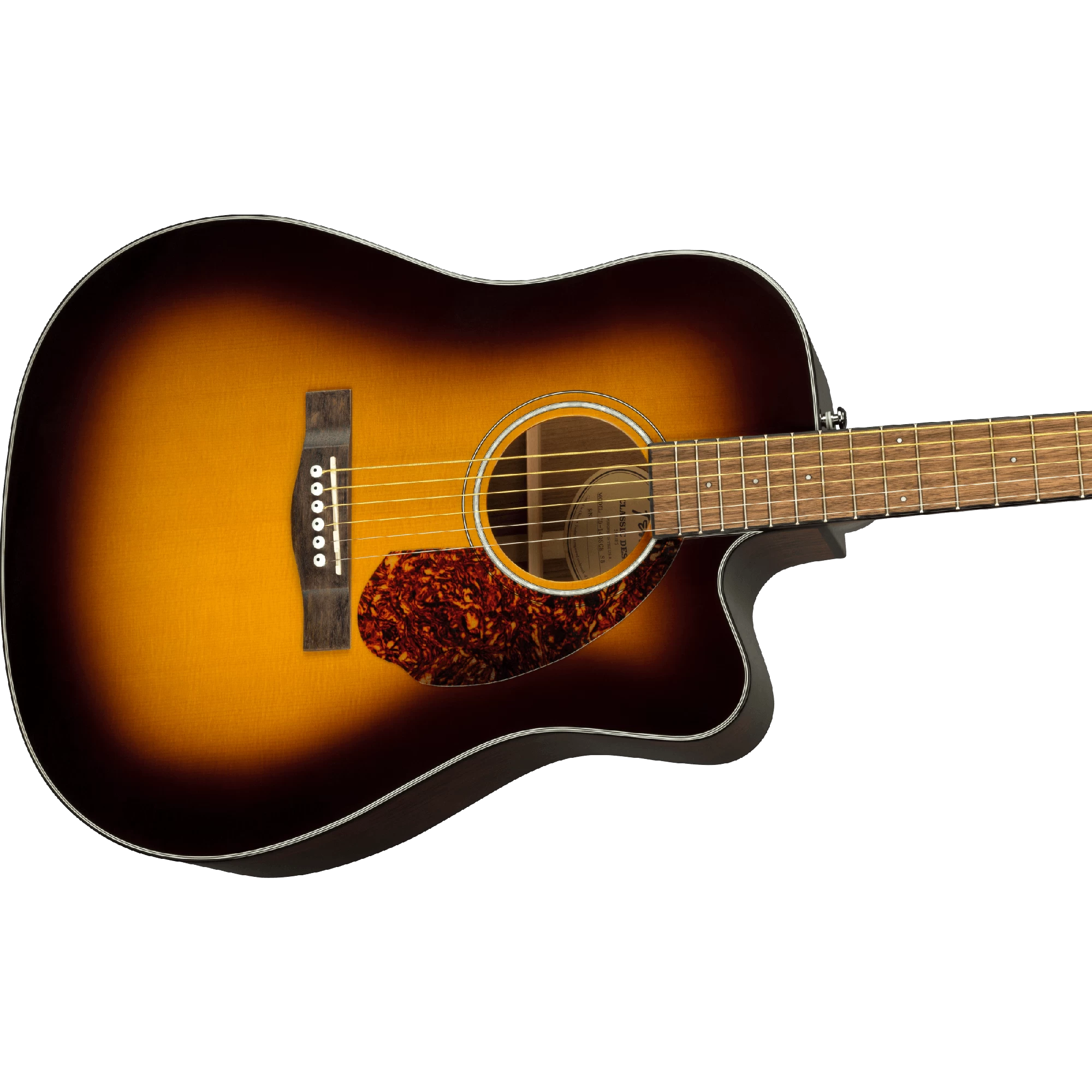 Fender CD-140SCE Dreadnought, Walnut Fingerboard, Sunburst W/case 6 Fender CD-140SCE Dreadnought, Walnut Fingerboard, Sunburst W/case - Image 4