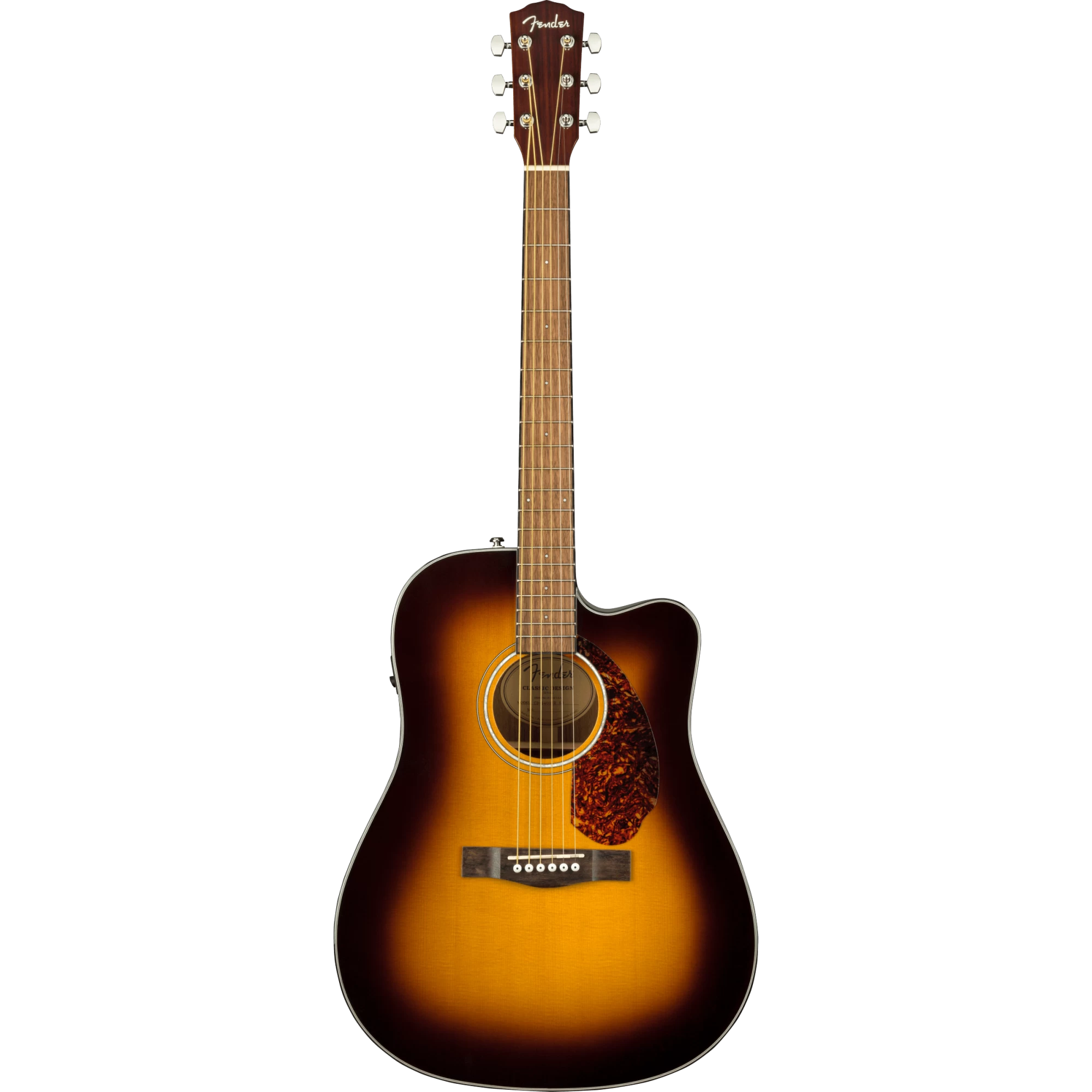 Fender CD-140SCE Dreadnought, Walnut Fingerboard, Sunburst W/case 3 Fender CD-140SCE Dreadnought, Walnut Fingerboard, Sunburst W/case