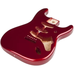 Fender (Parts) - Classic Series 60's Stratocaster SSS Alder Body Vintage Bridge Mount, Candy Apple Red