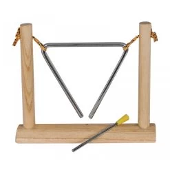 MP 6" Triangle On Wood Stand With Beater