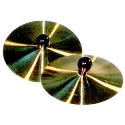 CPK 7" Brass Hand Cymbals With Wood Knob Handle