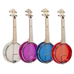 Gold Tone - Little Gem Transparent Banjo Ukulele - Blue 15 Gold Tone - Little Gem Transparent Banjo Ukulele - Blue -musical instrument 2 all 1 1