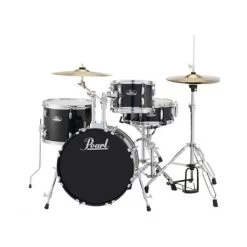 Pearl Roadshow 18" 4pc Drum Kit Package In Jet Black