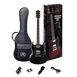 SX SG Style Electric Guitar Kit In Black