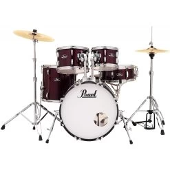 Pearl Roadshow 20" Fusion Drum Kit Package In Red Wine
