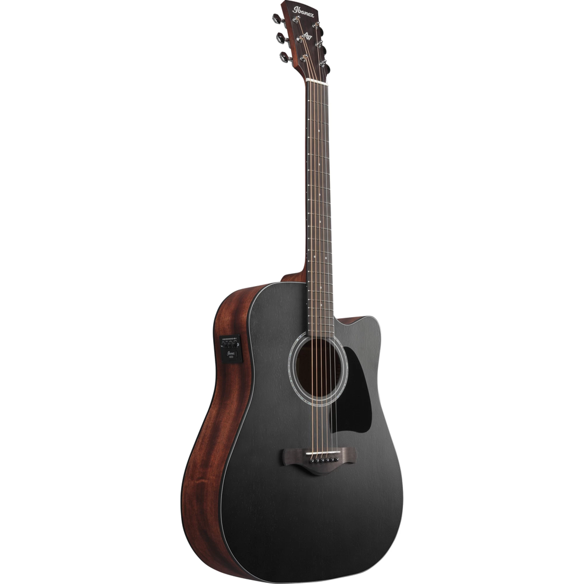 Ibanez AW247CEWKH Electro Acoustic Guitar Weathered Black Open Pore Top, Open Pore Natural Back And Sides 5 Ibanez AW247CEWKH Electro Acoustic Guitar Weathered Black Open Pore Top, Open Pore Natural Back And Sides - Image 3