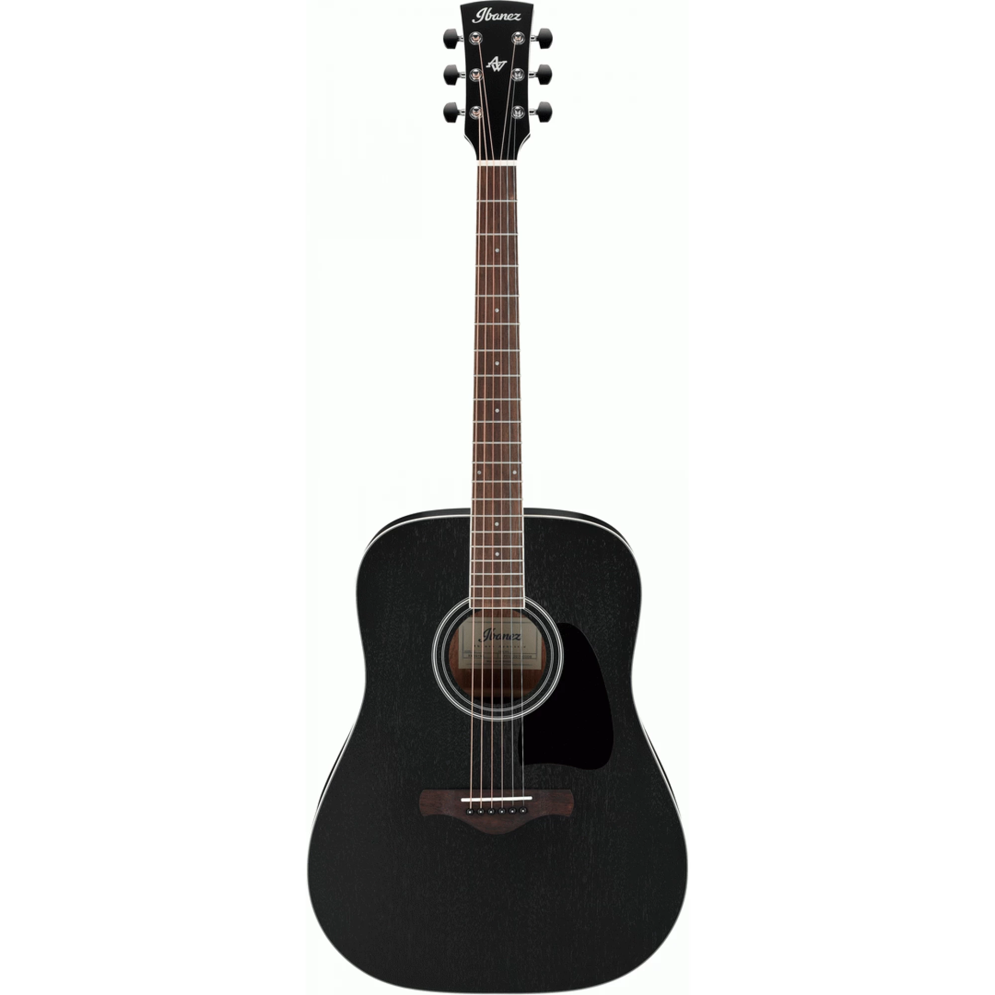 Ibanez AW84 Weathered Black Open Pore Artwood Acoustic Guitar 3 Ibanez AW84 Weathered Black Open Pore Artwood Acoustic Guitar