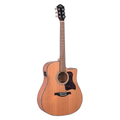 Gilman - GD12CE 60 Series Dreadnought Electric/Acoustic Guitar With Venetian Cutaway Natural