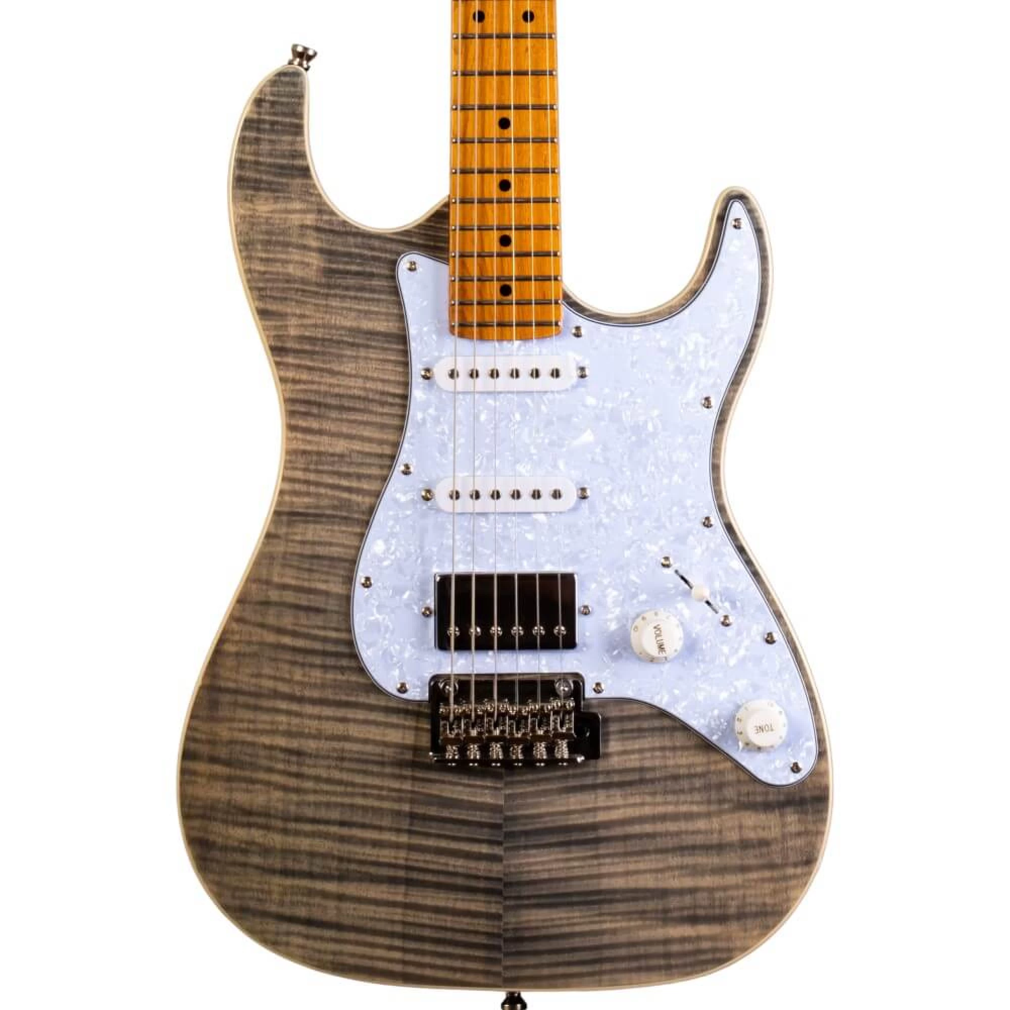 Jet JS-450 HSS Electric Guitar With Maple Fretboard – Transparent Black 4 Jet JS-450 HSS Electric Guitar With Maple Fretboard – Transparent Black - Image 2