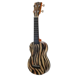 Mahalo MA1ZE - Soprano Ukulele. "ZEBRA" 10 Mahalo MA1ZE - Soprano Ukulele. "ZEBRA" -musical instrument MA1ZE left.png