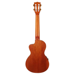 Mahalo MA3EG - Tenor Ukulele. "ELECTRIC GUITAR" Electric/acoustic Cutaway. -musical instrument MA3EG back.png