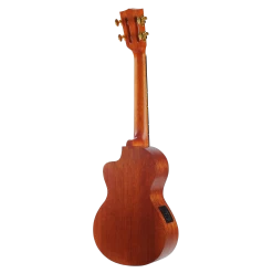 Mahalo MA3EG - Tenor Ukulele. "ELECTRIC GUITAR" Electric/acoustic Cutaway. -musical instrument MA3EG back left.png
