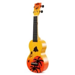 Mahalo MD1HAORB - Soprano Ukulele - Hawaii - Orange Burst -musical instrument MD1HAorb left.jpg