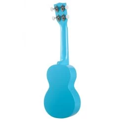 Mahalo MD1SNBU - Soprano Ukulele - Snow - Glacier Blue -musical instrument MD1SNBU back left scaled.jpg