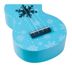 Mahalo MD1SNBU - Soprano Ukulele - Snow - Glacier Blue -musical instrument MD1SNBU bridge.jpg