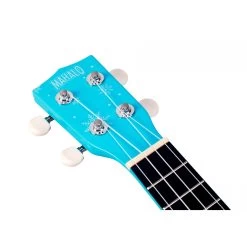 Mahalo MD1SNBU - Soprano Ukulele - Snow - Glacier Blue -musical instrument MD1SNBU headstock scaled.jpg