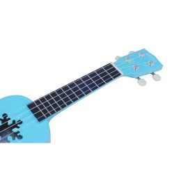 Mahalo MD1SNBU - Soprano Ukulele - Snow - Glacier Blue -musical instrument MD1SNBU neck.jpg