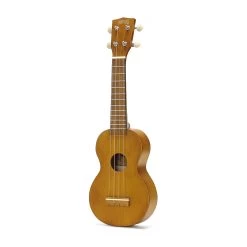 Mahalo MK1TBRK - Soprano Ukulele - Learn 2 Play Pack - Transparent Brown -musical instrument MK1tbr left.jpg