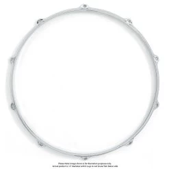 Dixon 12"/6 Lug Die Cast Snare/Tom Batter Side Chrome Plated Hoop - Pk 1