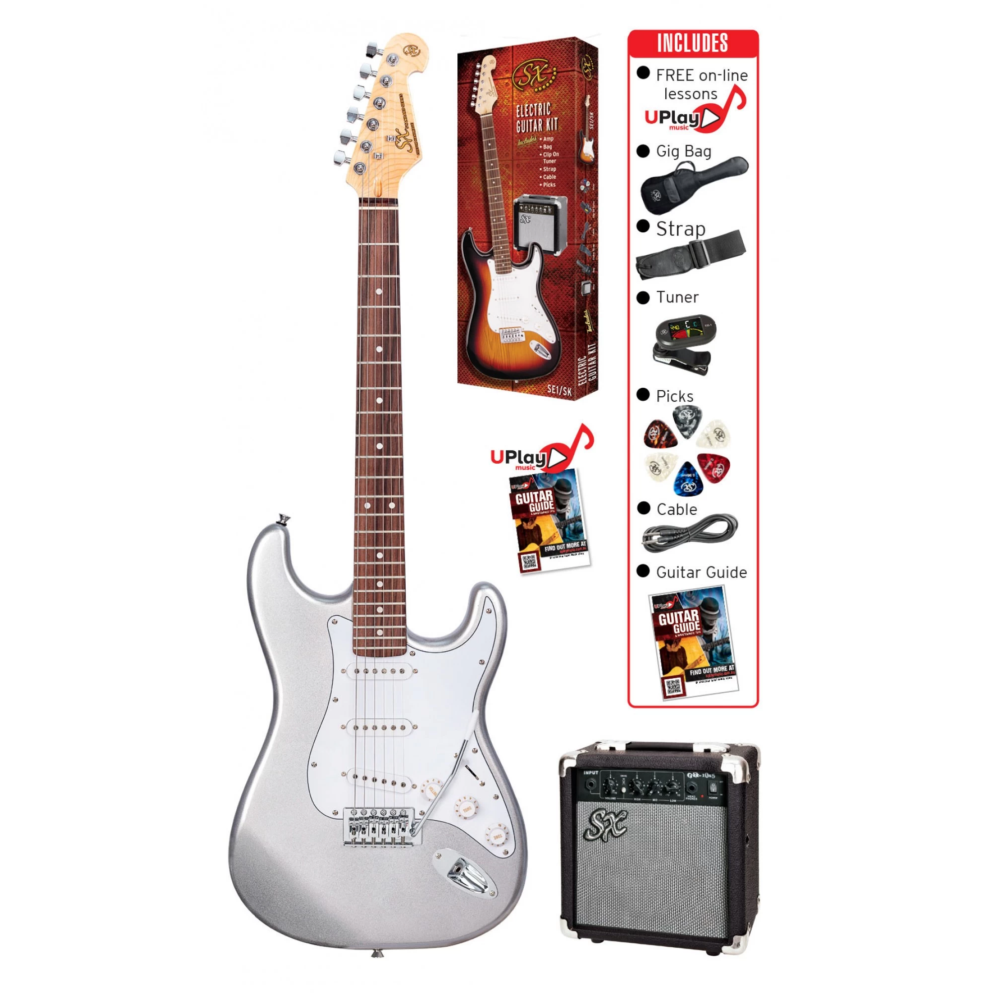 SX SE1SKMS - Electric Guitar & Amp Package - 4/4 Size. 5 SX SE1SKMS - Electric Guitar & Amp Package - 4/4 Size. - Image 3