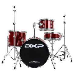 DXP 18" 4 Pce Transit Series Drum Kit In Wine Red