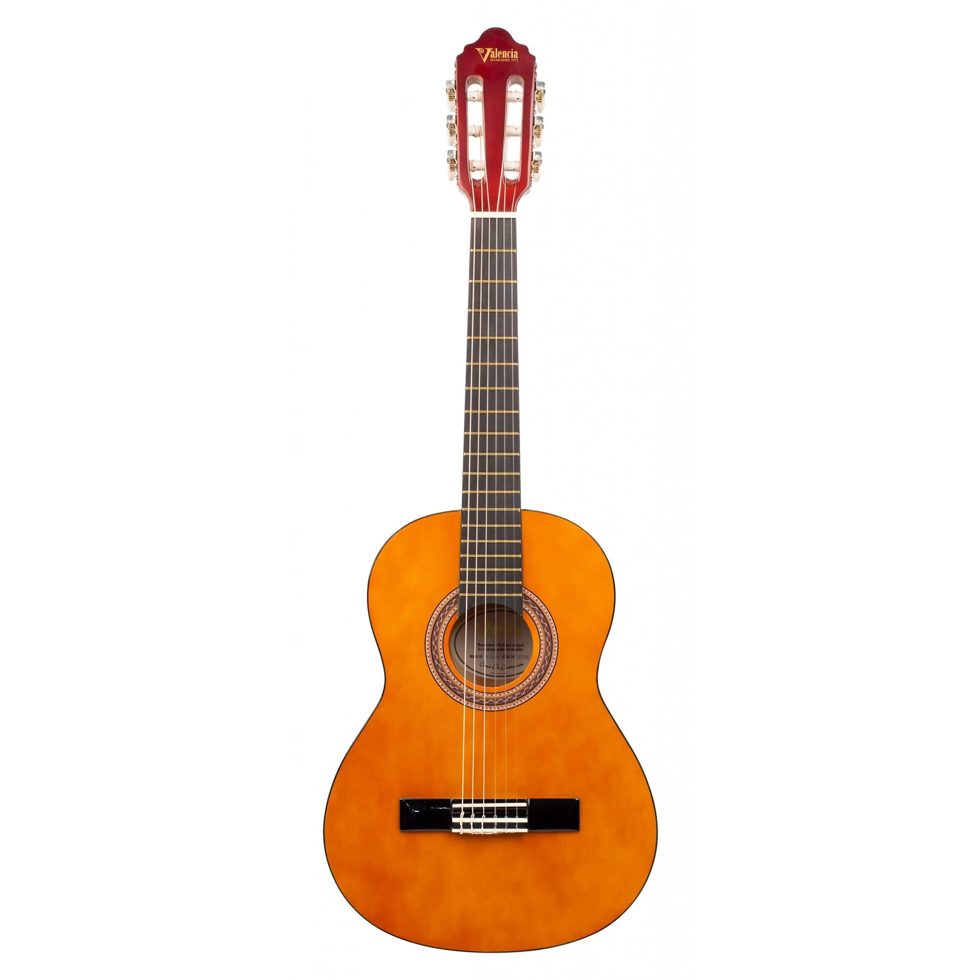 Valencia VC102 - 1/2 Size Classical Guitar - Gloss Natural 4 Valencia VC102 - 1/2 Size Classical Guitar - Gloss Natural - Image 2