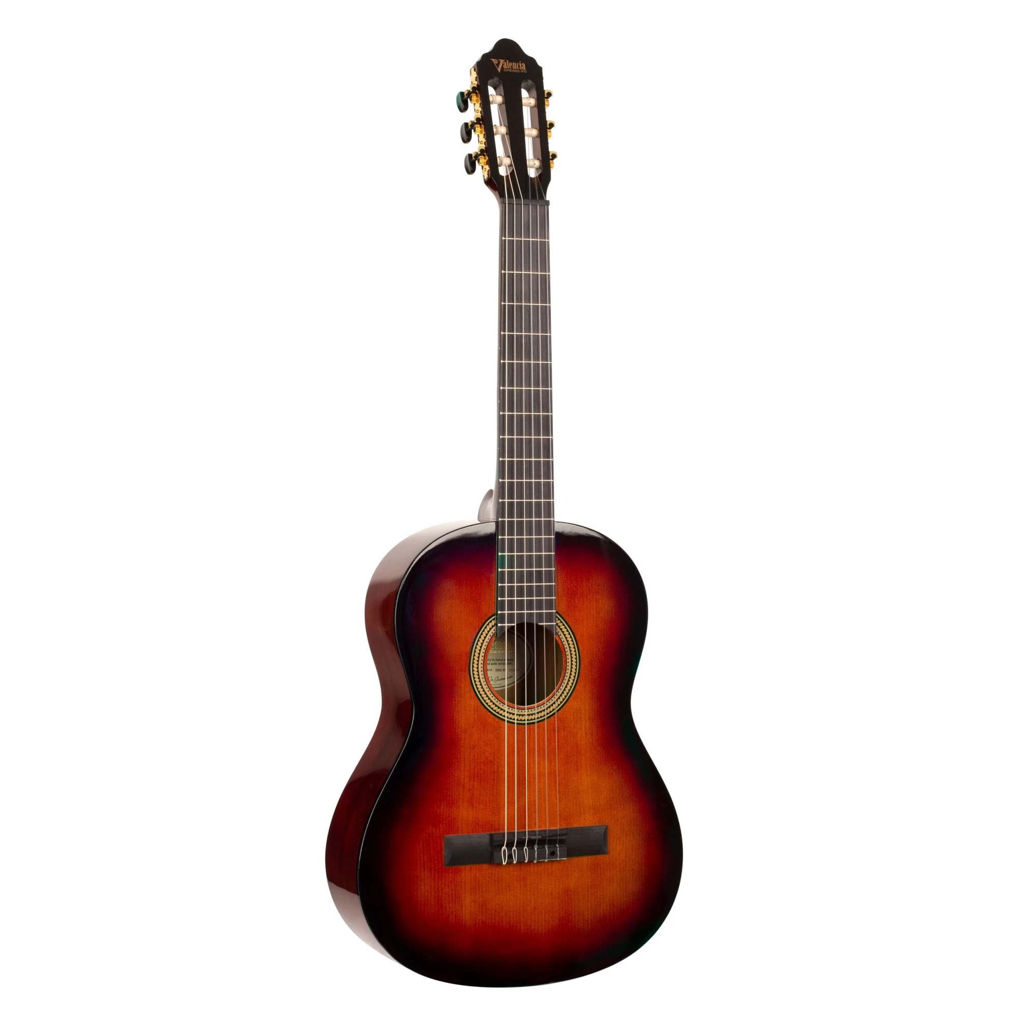 Valencia VC264CSB - Full Size Classical Guitar - High Gloss Classic Sunburst 3 Valencia VC264CSB - Full Size Classical Guitar - High Gloss Classic Sunburst