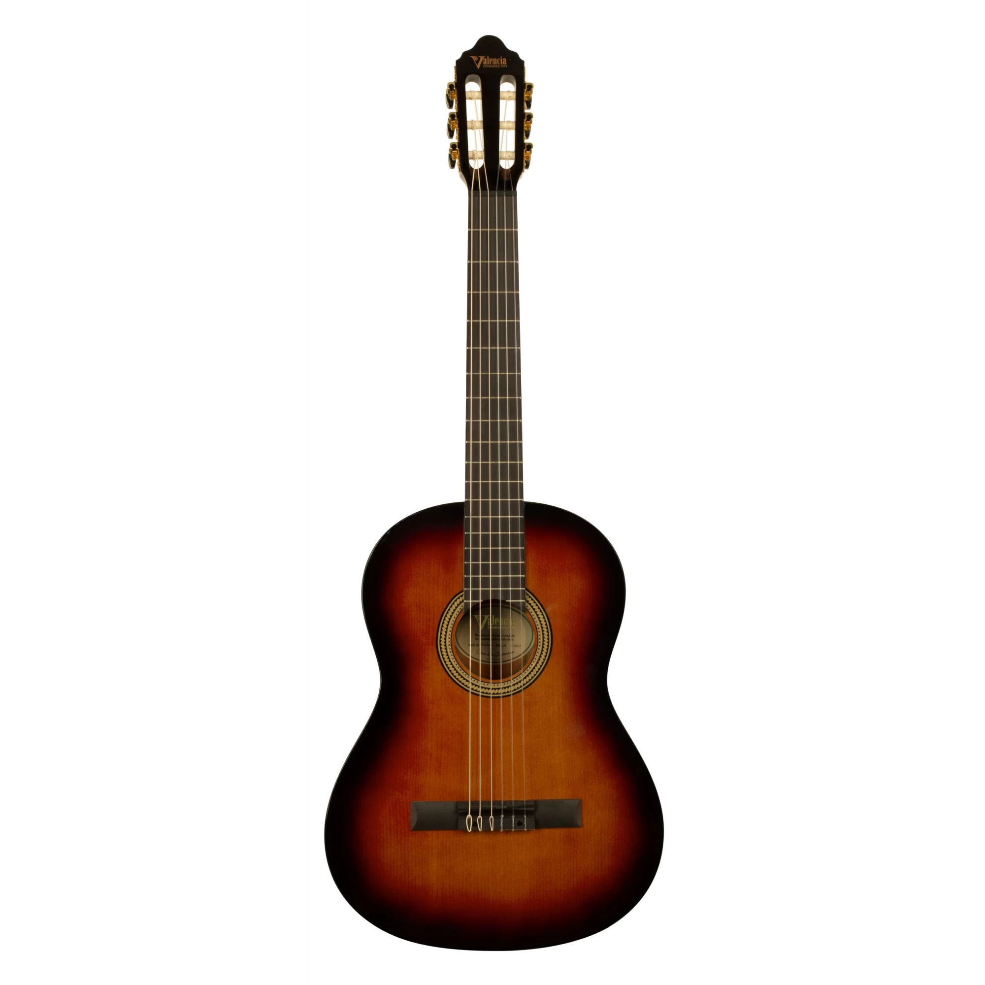 Valencia VC264CSB - Full Size Classical Guitar - High Gloss Classic Sunburst 4 Valencia VC264CSB - Full Size Classical Guitar - High Gloss Classic Sunburst - Image 2