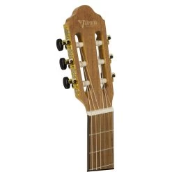 Valencia VC304CE - Full Size Classical Guitar - Cutaway, Electric Acoustic - Satin Natural -musical instrument VC304CE Head.jpg