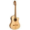 Valencia VC304CE - Full Size Classical Guitar - Cutaway, Electric Acoustic - Satin Natural -musical instrument VC304CE right.jpg