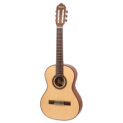Valencia VC703 3/4 Size Solid Top Classical Guitar. -musical instrument VC703 left.png