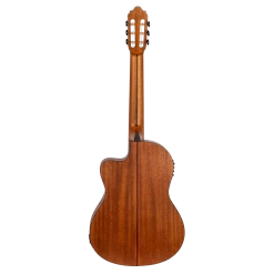Valencia VC704CE 4/4 Size Solid Top Electric/acoustic Classical Guitar With Venetian Cutaway. -musical instrument VC704CE back.png