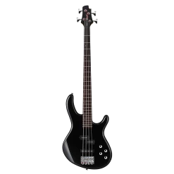 Cort Action Plus 4 String Electric Bass Guitar In Gloss Black