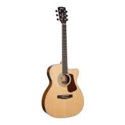 Cort L710F Natural Satin Acoustic Electric Guitar In Gig Bag