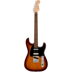 Squier Paranormal Custom Nashville Stratocaster, Laurel Fingerboard, Black Pickguard, Chocolate 2-Color Sunburst