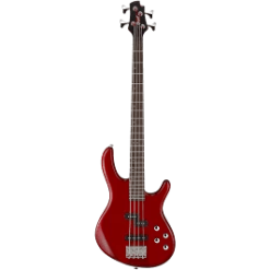Cort Action Bass Plus Bass Guitar In Transparent Red