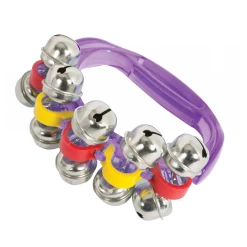 CPK 10 Bell Sleigh Bells On Plastic Handle In Purple