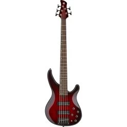 Yamaha TRBX605 5 String Active-Passive Bass Guitar - Dark Red Burst