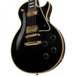 Gibson 1957 Les Paul Custom Reissue 2-Pickup VOS Ebony Electric Guitar -musical instrument gib 8300302 4