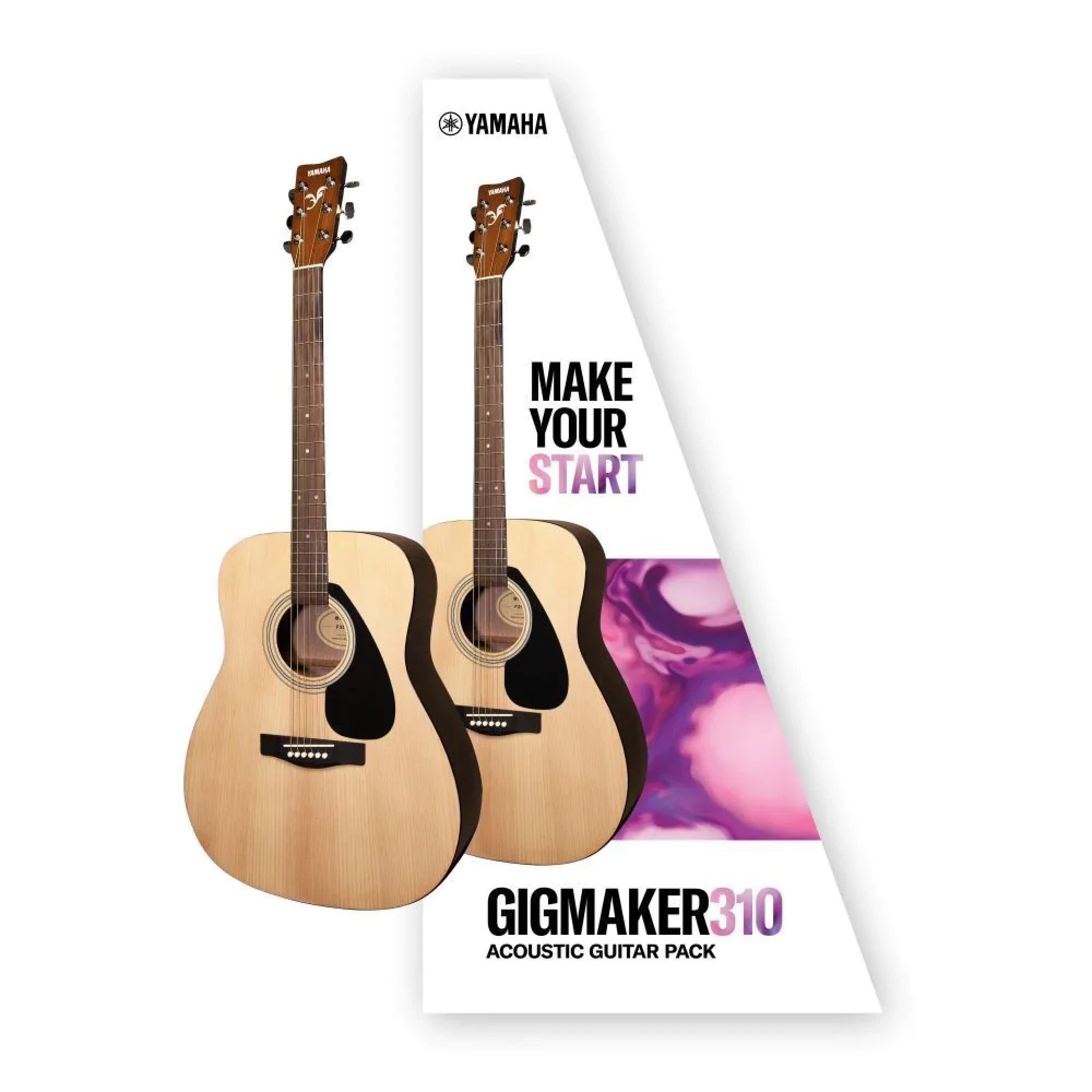 Yamaha Gigmaker F310P Acoustic Guitar Pack 3 Yamaha Gigmaker F310P Acoustic Guitar Pack