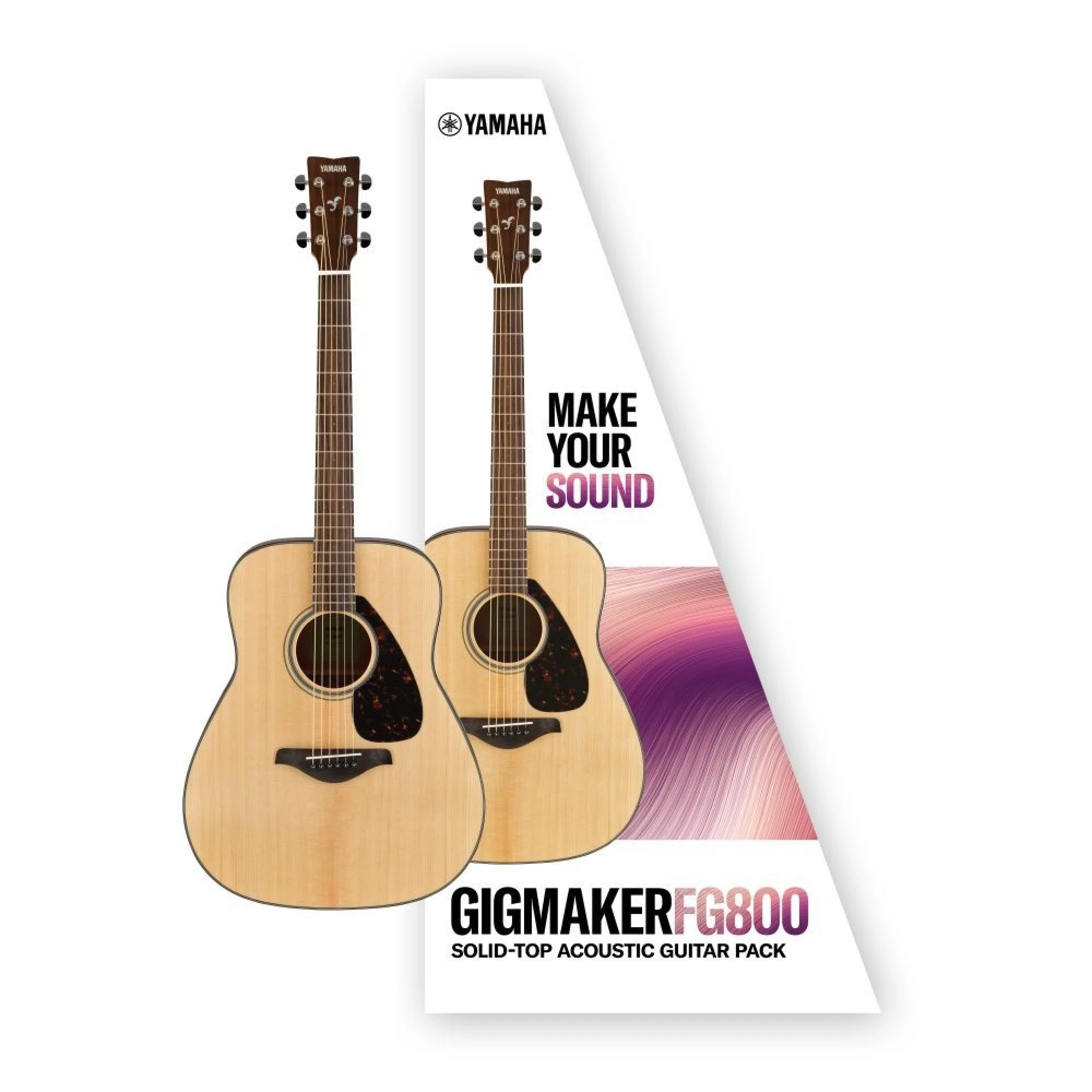 Yamaha FG800M Gigmaker 800 Acoustic Guitar Pack - Matte Finish 3 Yamaha FG800M Gigmaker 800 Acoustic Guitar Pack - Matte Finish