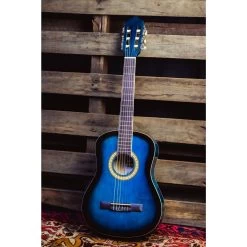 Ashton CG12 1/2 Size Nylon String Guitar Pack Blue Burst -musical instrument img 7278