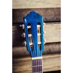 Ashton CG12 1/2 Size Nylon String Guitar Pack Blue Burst -musical instrument img 7280