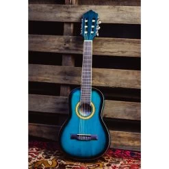 Ashton CG14 1/4 Size Nylon String Guitar Pack Blue Burst -musical instrument img 7289