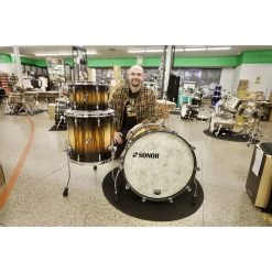 Sonor SQ2 3 Piece Shell Pack In Birch With African Marble / Black Fade -musical instrument mg 4488